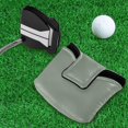 thumbnail image 5 of Haosy Spearmint Golf Mallet Putter Cover Strong Magnetic Leather Golf Club Headcover Closure, 5 of 7