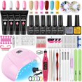 thumbnail image 2 of Nail set and Nail Lamp Choose 6 Color Gel Nail Polish Kit Electric Nail Drill Machine Manicure Set Nails Art Decorations qiuyongming unisex, 2 of 2