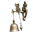 thumbnail image 1 of Naiovety Timbre vintage con forma de animal: Instalación colgante con forma de gato, resistente al agua, adecuado para patios, jardines y Decoración Búho, 1 of 6