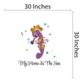 thumbnail image 4 of Animal Wall Decals for Boy's Bedroom - Purple Seahorse Cowboy Wall Sticker Decal With Easy Installation Instructions Kid's Bedroom Decal Wall Sticker - Size: 30 In x 30 In, 4 of 5