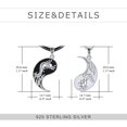 thumbnail image 4 of Yin Yang Axolotls Necklace 925 Sterling Silver Axolotl Couple Jewelry 2 Pcs (Yinyang Axolotls-2 pcs), 4 of 5