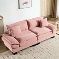 thumbnail image 5 of Corduroy For Various Spaces - Deep Seat With Pillows, & Soothing Pink Comfy Upholstered Bedroom, Living Room Style, 5 of 6