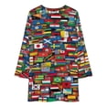 thumbnail image 3 of Flags of All Countries of The World Loose Dress Evening Dress Summer Dresses for Women Luxury Dress Long Sleeved Dress, 3 of 4