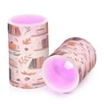 thumbnail image 7 of Yayeee Flameless Candles with Remote Flickering Battery Operated Multi Color Changing, Purple Wavy Plaid, 7 of 7
