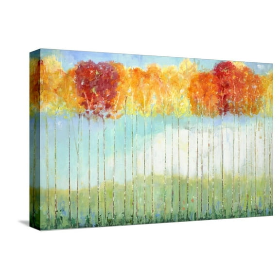 Art.com Red Traditions Stretched Canvas Print Wall Art by Jill Martin, 18" x 12"