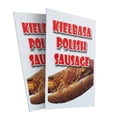 thumbnail image 4 of A-frame Sidewalk Kielbasa Polish Sausage 24" x 36" Double Sided A-Frame Sidewalk Sign, Includes 2 Plastic Inserts | Foldable Portable White Signicade Sandwich Board Signs, 4 of 5