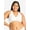 White, variant on , The Indy, Unpadded Wireless Bra, Lace Racerback, Front Close, Light Support, Comfort, Breathable Cotton Bra (Women's & Women's Plus)