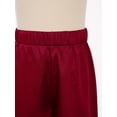 thumbnail image 6 of Aislor Boys Celebration of Spirit Palazzo Pants Liturgical Worship Praise Dance Satin Wide Leg Trousers Burgundy 12, 6 of 7