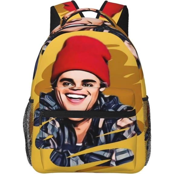 Unisex Laptop College Daypack Travel Backpacks Schoolbag Bookbag Bag Justin Bieber (24) Casual Backpack
