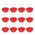 thumbnail image 4 of 12 Sets Chicken Watering Cup with Tee Connector Automatic Feeding Drinking Bowl for Chick Duck Goose Turkey Bunny, 4 of 5