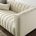 thumbnail image 4 of Tufted Sofa, Fabric, Beige, Modern Contemporary Urban Design, Living Lounge Room Hotel Lobby Hospitality, 4 of 9
