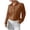 Brown, variant on Pearl Trim Blouse Tops for Women Stand Collar Button Down Shirts Dressy Long Sleeve T-Shirt Elegant Office Top Business Casual Outfits Going Out Tops 2026 Spring Summer Outfit