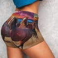 thumbnail image 5 of Yiaed a herd of horses Print Women's Athletic Shorts Running Shorts Sporty Short High Waisted Elastic Workout Shorts for Yoga Gym Running & Sports -Medium, 5 of 8
