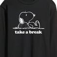 thumbnail image 3 of Peanuts - Take A Break - Men's Long Sleeve T-Shirt, 3 of 6