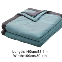Summer Cooling Blanket for Hot Sleepers | Ice Silk Quilt 100x140cm | Breathable & Moisture-Wicking | Lightweight Bed & Sofa Throw | Blue & Gray Options | 98% Polyester 2% Spandex