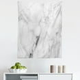 thumbnail image 1 of Marble Print Tapestry, Stone Surface Pattern Cracked Lines and Stripes Display, Fabric Wall Hanging Decor for Bedroom Living Room Dorm, 5 Sizes, Grey Dust White, by Ambesonne, 1 of 1