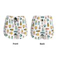 thumbnail image 5 of Lsque Colorful Insects Printed Women's Running Shorts with Liner Pockets,Elastic Quick Dry Workout Athletic Gym Yoga Shorts,Womens High Waist Shorts-X-Large, 5 of 9