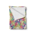 thumbnail image 2 of Unicorn Soft Flannel Fleece Blanket, Rainbow Colored Mane in Heart Shape with Smiling Sun and Gemstones Childish Cartoon, Cozy Plush for Indoor and Outdoor Use, 60" x 80", Multicolor, by Ambesonne, 2 of 6