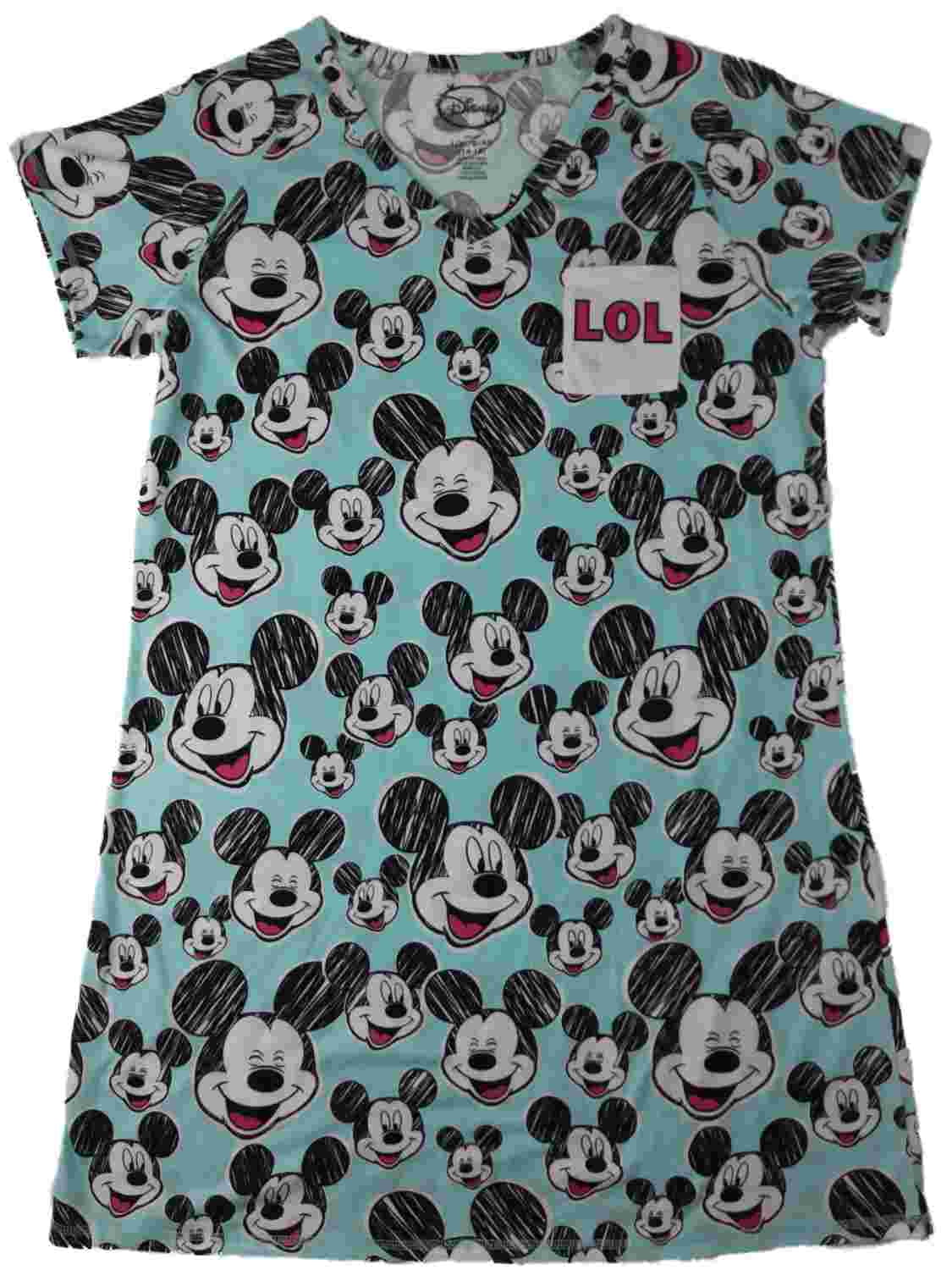 Disney Mickey and Minnie Mouse Night Sleep Tee Shirt