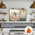 thumbnail image 4 of Renewold Ceramic Glass Stove Top Cover Stove Mat Stove Burner Cover Multipurpose Rubber Desk Saver Pad Washer Dryer Top Cover Range Cover for Counter Top, Hummingbird Flower, 4 of 7