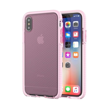 Tech21 Evo Check for Apple iPhone X, Rose tint/White