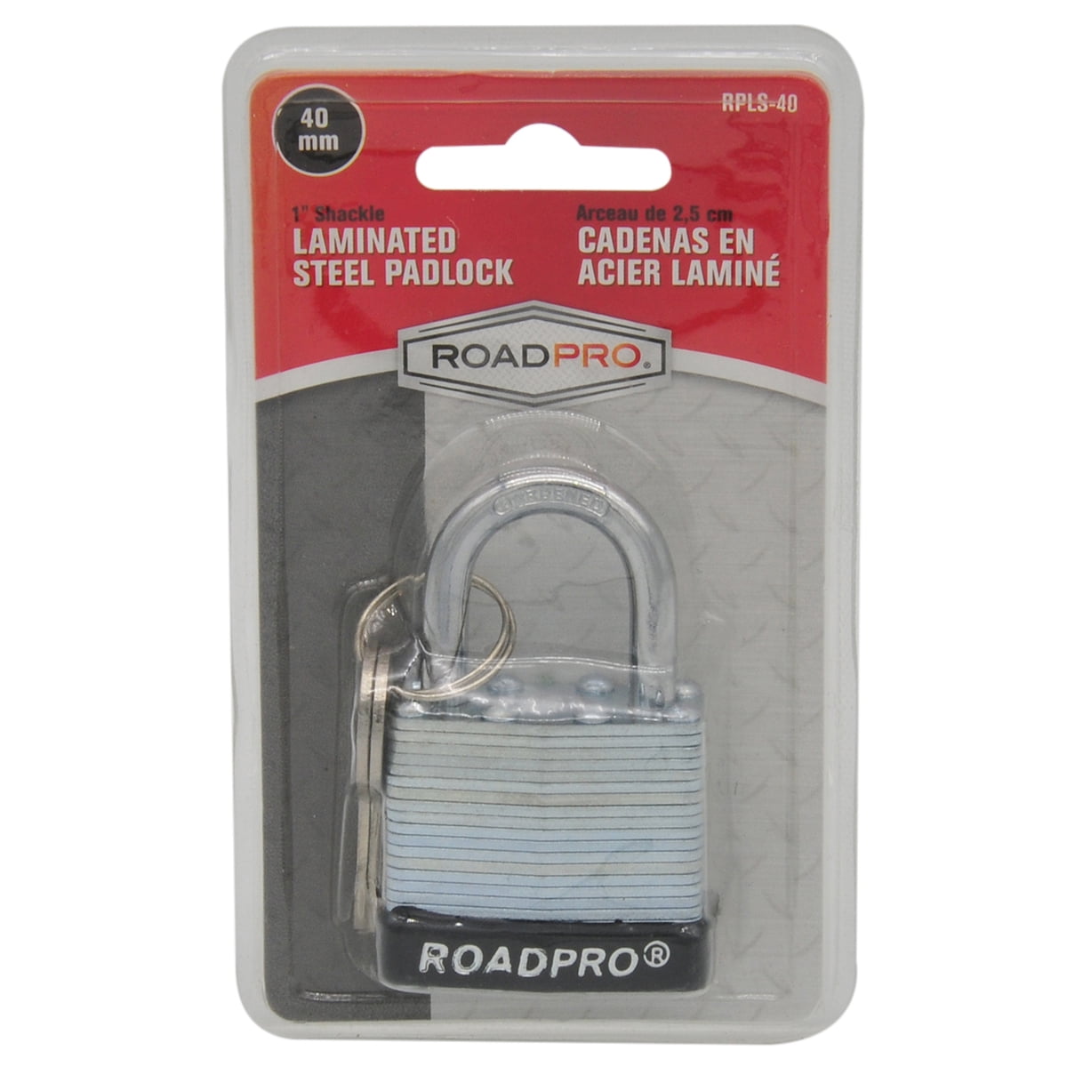 Padlock 1.5 .in Steel Laminated 1 .in