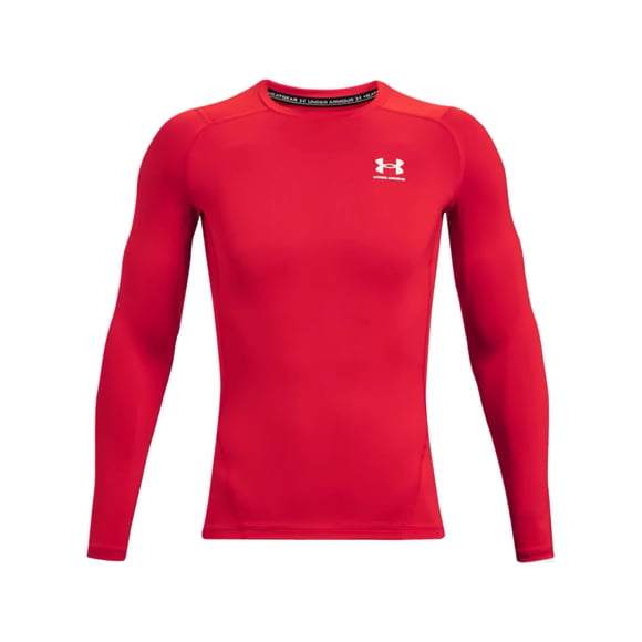 Remera Under Armour HeatGear manga larga 4XT roja/blanca