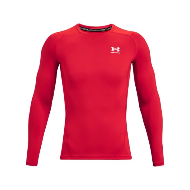 Remera Under Armour HeatGear manga larga 4XT roja/blanca