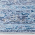 thumbnail image 4 of SAFAVIEH Tucson Hollie Oriental Machine Washable Area Rug, Purple/Blue, 8' x 8' Round, 4 of 12