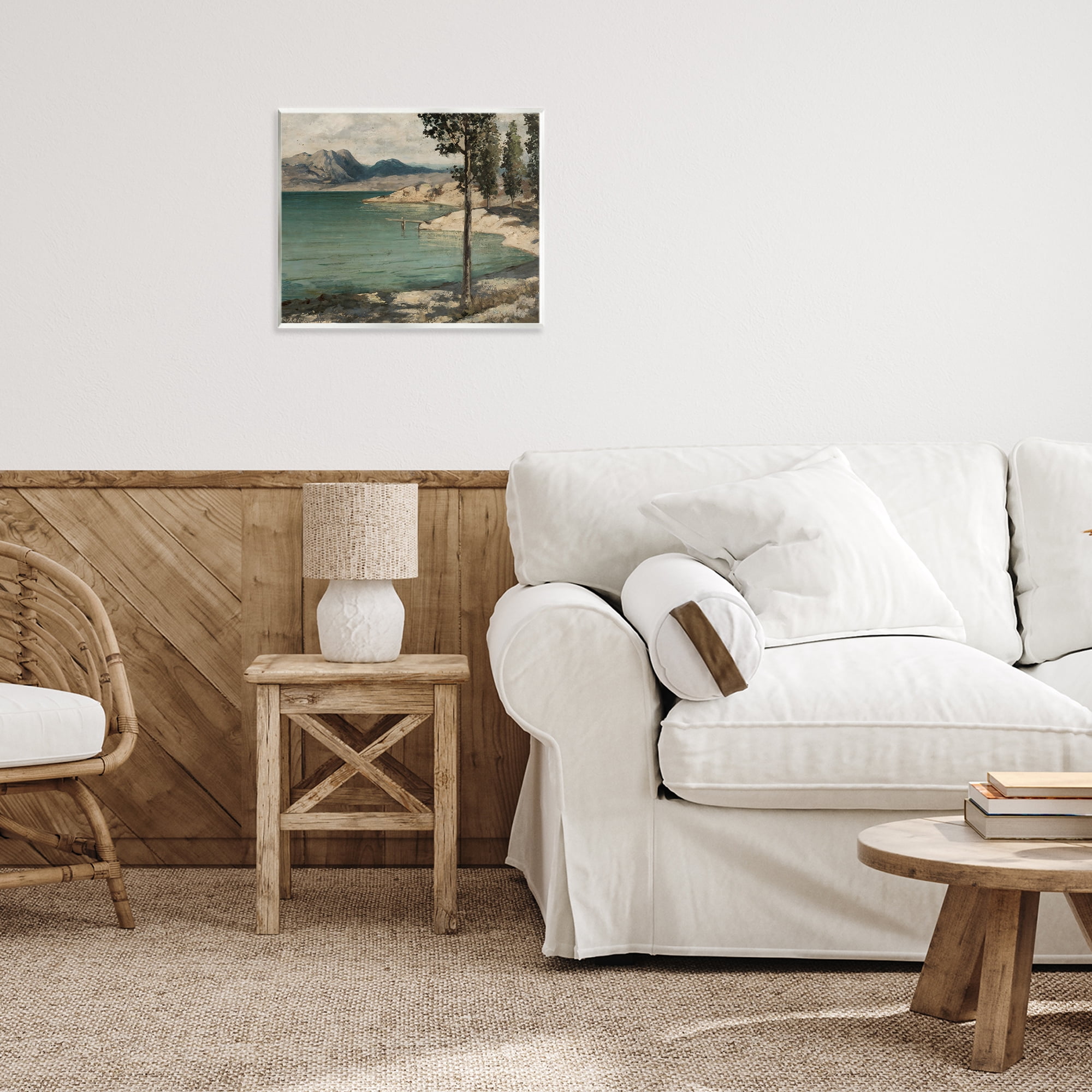 Stupell Industries Tranquil Shore with Trees Wall Plaque Art, design by Arlington Prints