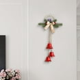 thumbnail image 5 of Honeeladyy Christmas Bells, Decoraitve Brass Bells with Hanging Rope for Chritmas Decor Wreath Garland Tree Doors Window Rustic Home Decor, Vintage Iron Bells, Red, 5 of 6