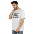 thumbnail image 4 of Inkmeso T-Shirt à Col Rond pour Hommes avec Imprimé Graphique Best Papa Ever.€ T-Shirt pour la Fête des Pères, 4 of 7