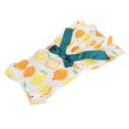 thumbnail image 4 of Ropa de poliéster para perros pequeños para mascotas, vestido suave, disfraz, falda con patrón de frutas para fiesta de verano, amarillo naranja M, 4 of 5