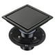 thumbnail image 1 of Shower floor siphon plaza 15 x 15 cm, detachable, food grade 304 stainless steel, matte black, 1 of 5