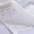 thumbnail image 4 of Nvzi-a Lace Sheer Kitchen Cafe Curtain Valance Floral Embroidered Rod Pocket Short Curtain for Small Window 1 Piece (51" x 16", White), 4 of 4