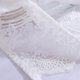 thumbnail image 4 of Nvzi Cenefa de cortina de encaje transparente para cocina, estilo cafetería, con bordado floral, con bolsillo para varilla, para ventana pequeña, 1 pieza (51" x 16", color blanco), 4 of 5