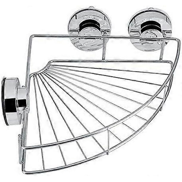 Bathroom Shelf Stainless Steel Punch-Free Bathroom Toilet Wash Rack Corner Wall-Mounted Tripod Kitchen Seasoning Storage Rack Floating Shelves