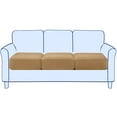 thumbnail image 1 of Subrtex Stretch Soft Textured Grid Box Cushion Loveseat Sofa Cushion Cover, 1 of 6
