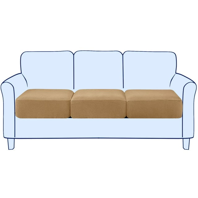 Subrtex Housse de Coussin Extensible Douce Texturée pour Canapé d'Angle