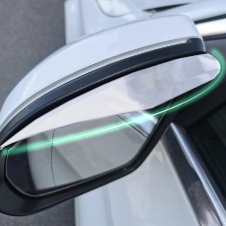 2Pcs Car Rear View Side Mirror Rain Eyebrow,Universality Carbon Fiber Rain Visor for Car Truck SUV (clear1)