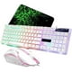 thumbnail image 3 of Kit Teclado Mouse Gamer Petukita Box Rgb Alambrico Led Multimedia Blanco Tecnología anti-ghosting, 3 of 5
