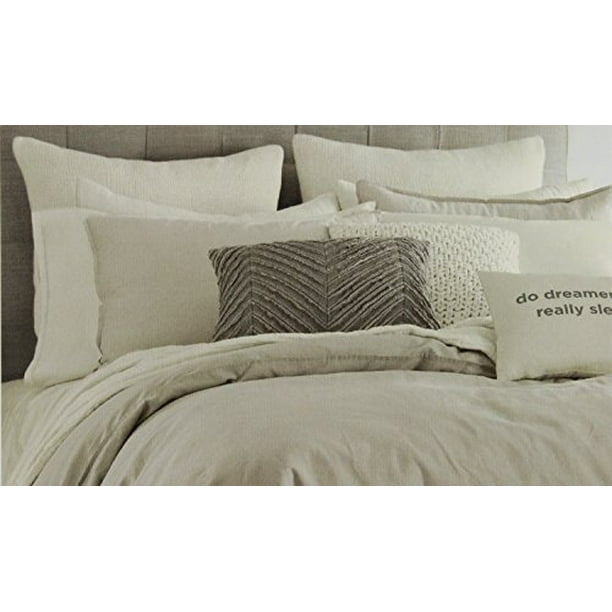 Kenneth Cole Reaction Home Standard Size Pillow Sham From The Mineral Bedding Collection In An Oatmeal Color Com Kenneth Cole Reaction Home Standard, Kenneth Cole Bedding Oatmeal
