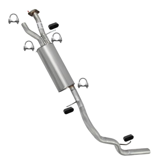 Northeastern Exhaust Intermediate Pipes, Muffler & Tail Pipe Fits 2002-2006 Cadillac Escalade 6.0L - Direct Fit | Stainless Steel Complete System