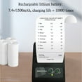 thumbnail image 3 of HOZVOMI Portable 58mm Bluetooth Thermal Receipt Printer (BLE 2.0) - 80mm/s Speed, 203 DPI, 1500mAh Battery, ESC/POS Compatible for Bills, Retail, Store (No Ink Needed), 3 of 7