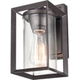 thumbnail image 5 of 4541-PBZ-Millennium Lighting-Wheatland - 1 Light Outdoor Wall Lantern-10.13 Inches Tall and 5.13 Inches Wide   Powder Coat Bronze Finish with Clear, 5 of 7