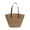 🔥 Khaki_Hot#8436, variant on Straw Beach Bag for Women | Large Woven Summer Shoulder Tote Purse | Khaki Polyester PU | Zipper Closure | 17.3"x11.4" | Travel, Shopping, Beach, Gift