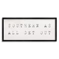 thumbnail image 2 of Stupell Industries Southern As All Get Out Slang Distressed Typography Typography Painting White Framed Art Print Wall Art, 10 x 24, 2 of 5