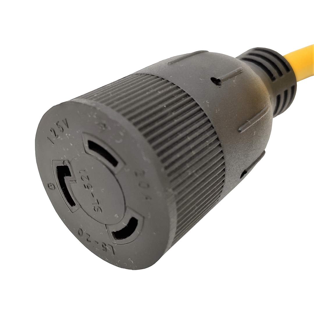 Parkworld 61742 NEMA L5-20 Extension Cord, Locking 3-Prong, 20 AMP, 125 Volts, 5000 Watts (25FT)