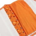 thumbnail image 3 of Stay Corset Underbust Corset Top Women Satin Lace Up Boned Underbust Corset Gothic Corset Orange 3XL, 3 of 5