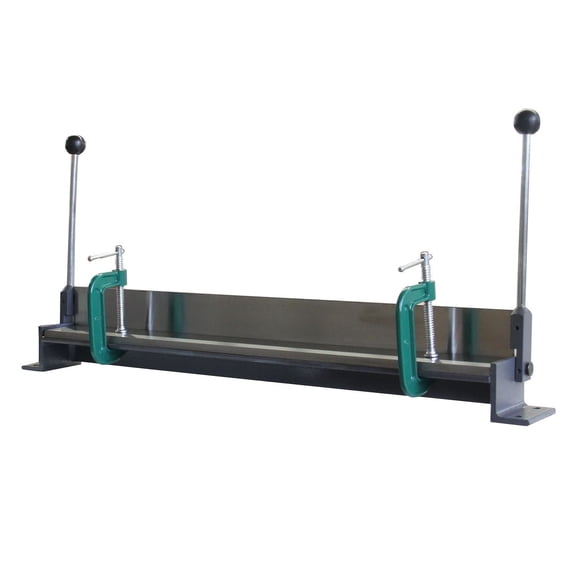 KAKA INDUSTRIAL W-3018C Sheet Metal Brake, 30-Inch Manual Metal Bender with 2 C-Clamps, 0-90 Degrees Adjustable Steel Bending Tool